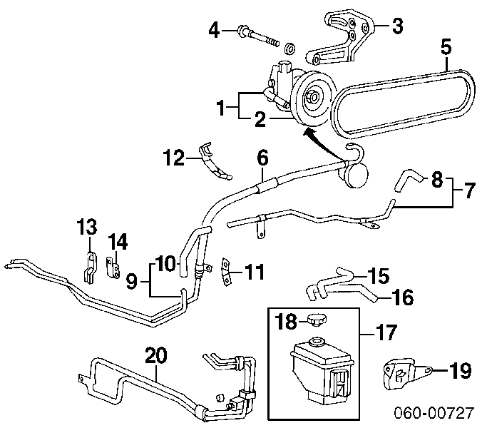 5711029101 Hyundai/Kia Bomba da Direção hidrâulica assistida