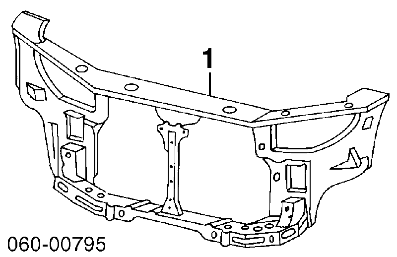Suporte do radiador montado (painel de montagem de fixação das luzes) para Hyundai Coupe I RD