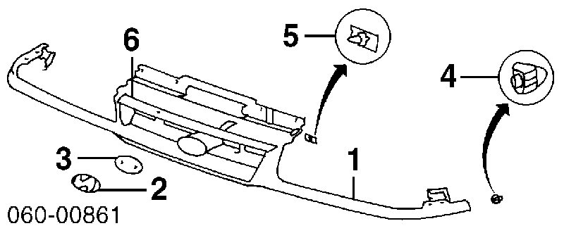 Grelha do radiador para Hyundai Sonata III 