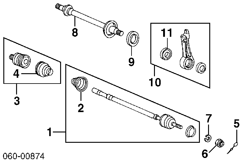 Compre Bota de proteção externa de junta homocinética do semieixo dianteiro Hyundai Sonata 2