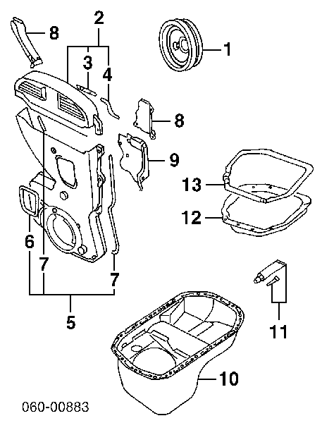 Polia de cambota Hyundai Sonata III 