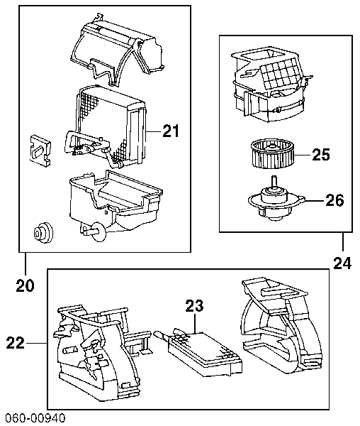 9712324000 Hyundai/Kia Radiador de forno (de aquecedor)