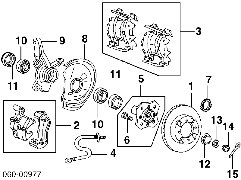 5172022000 Hyundai/Kia Rolamento de cubo dianteiro