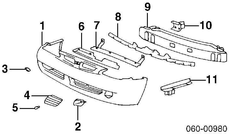 8651029500 Hyundai/Kia Pára-choque dianteiro