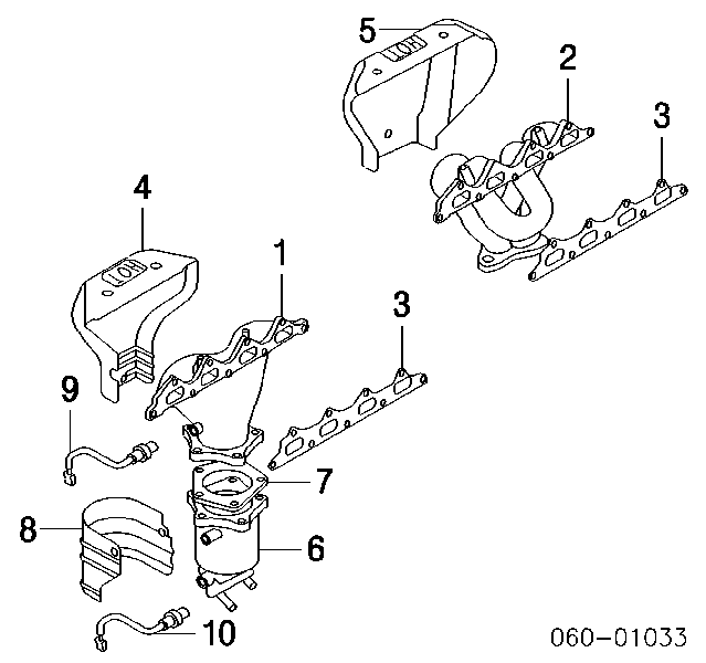 2851138001 Hyundai/Kia Tubo coletor de escape