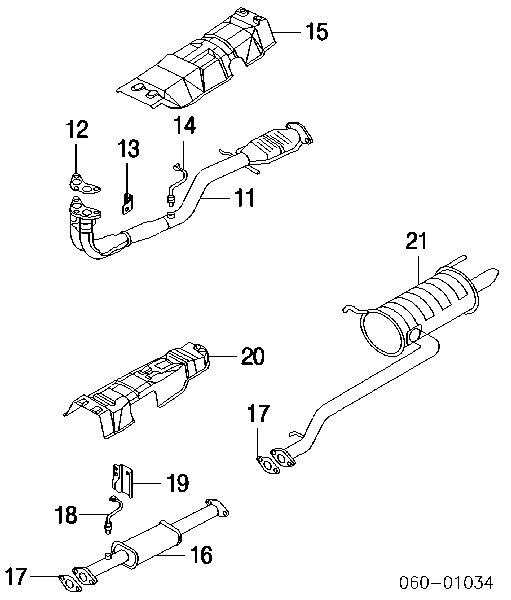 2876534050 Hyundai/Kia Vedante de tubo de admissão do silenciador