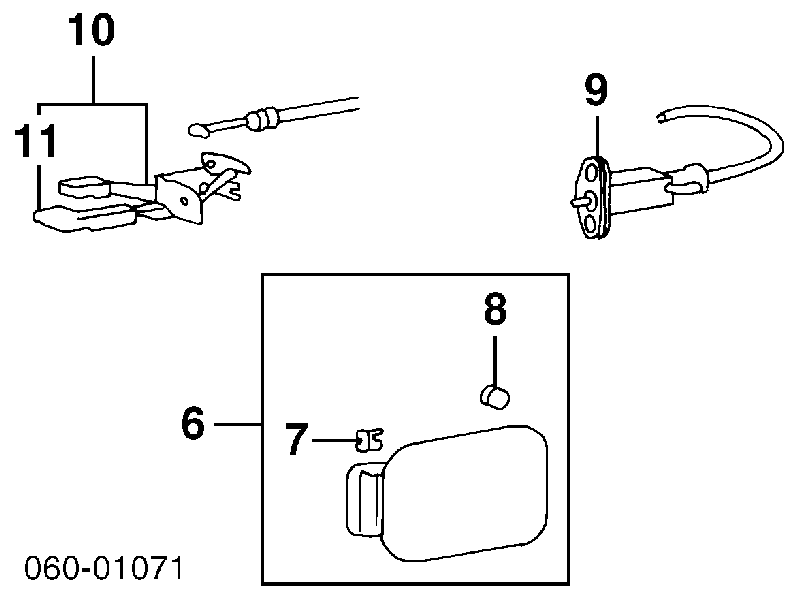 Alcapão do tanque de combustível para Hyundai Sonata IV EF