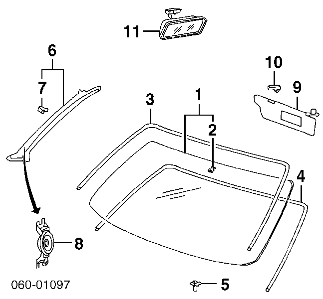 Pára-brisas para Hyundai Sonata IV EU4