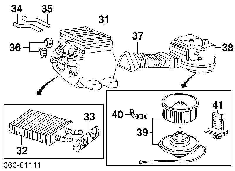 9711624951 Hyundai/Kia Motor de ventilador de forno (de aquecedor de salão)