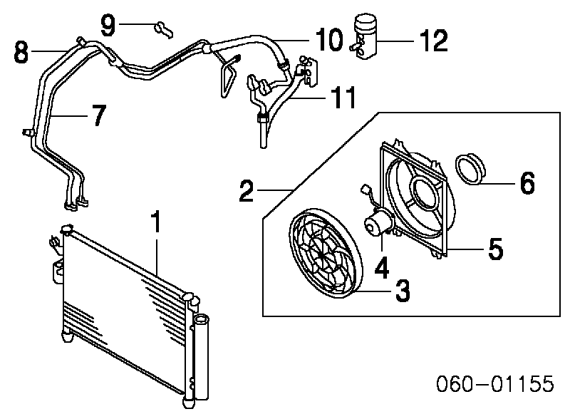 9760625600 Hyundai/Kia Radiador de aparelho de ar condicionado