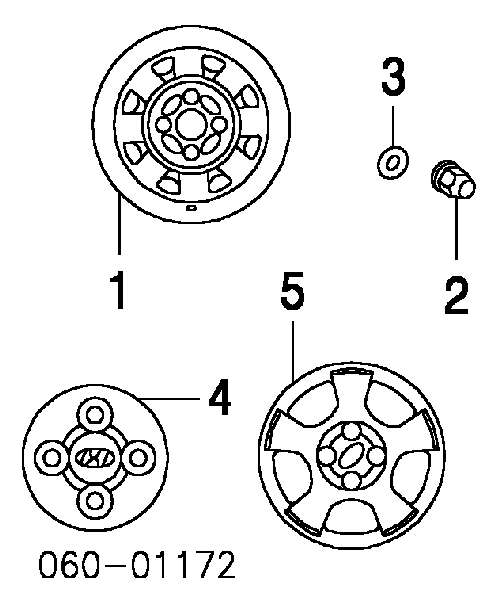 5291025600 Hyundai/Kia Discos de roda de aço (estampados)