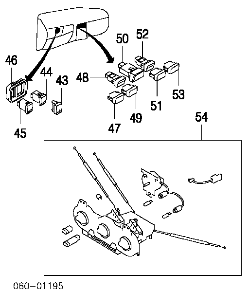 9379025000 Hyundai/Kia Botão de ativação do sinal de emergência