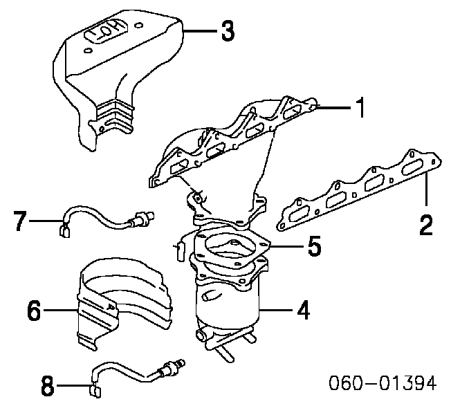 3921038015 Hyundai/Kia Sonda lambda, sensor de oxigênio depois de catalisador
