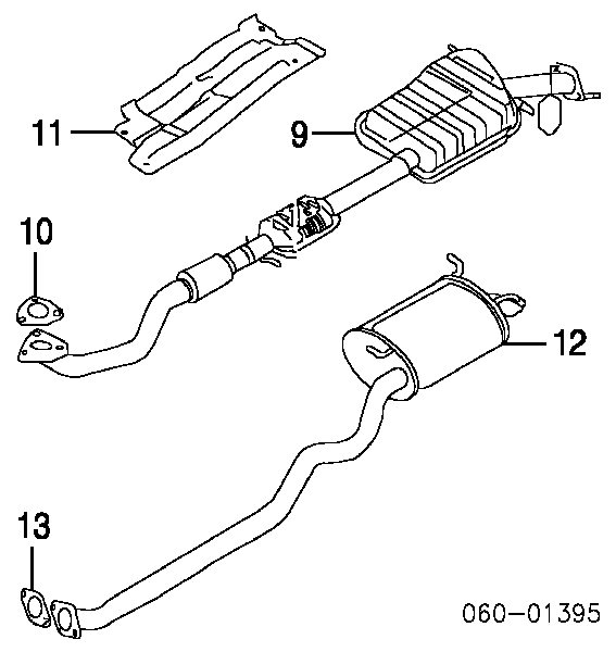 2875234500 Hyundai/Kia Vedante de tubo de admissão do silenciador