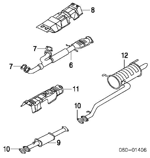 2875038300 Hyundai/Kia Vedante de tubo de admissão do silenciador