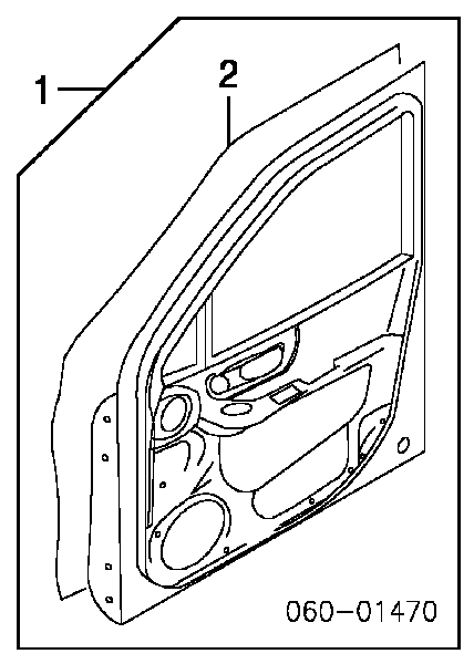 7600426111 Hyundai/Kia Porta dianteira direita