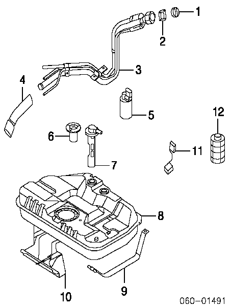 KL1913350 Mazda Elemento de turbina da bomba de combustível