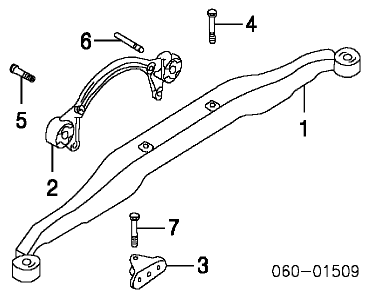 5511717000 Hyundai/Kia Parafuso de braço oscilante traseiro longitudinal (de inclinação)