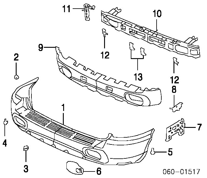 8661026900 Hyundai/Kia Pára-choque traseiro