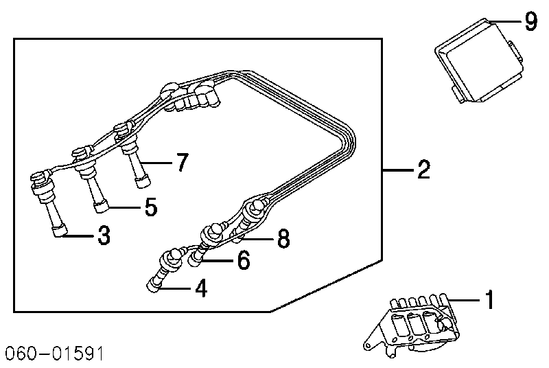 2750137A00 Hyundai/Kia Fios de alta voltagem, kit