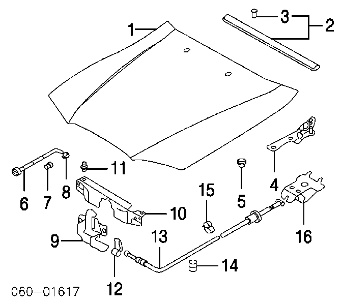 Capota para Hyundai Accent II LC