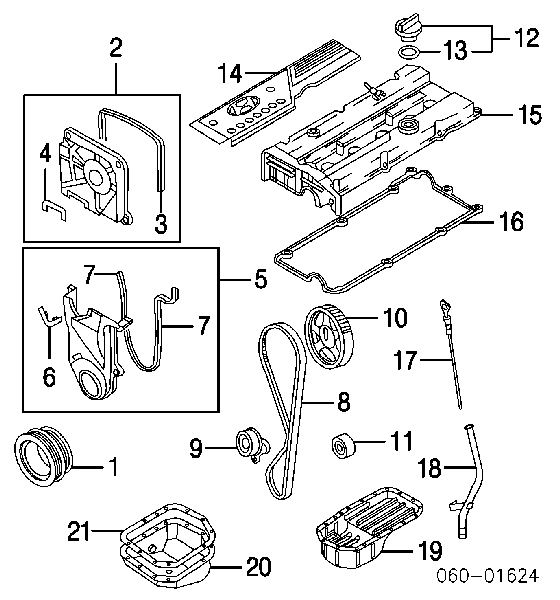 Sonda (indicador) do nível de óleo no motor para KIA Rio II JB