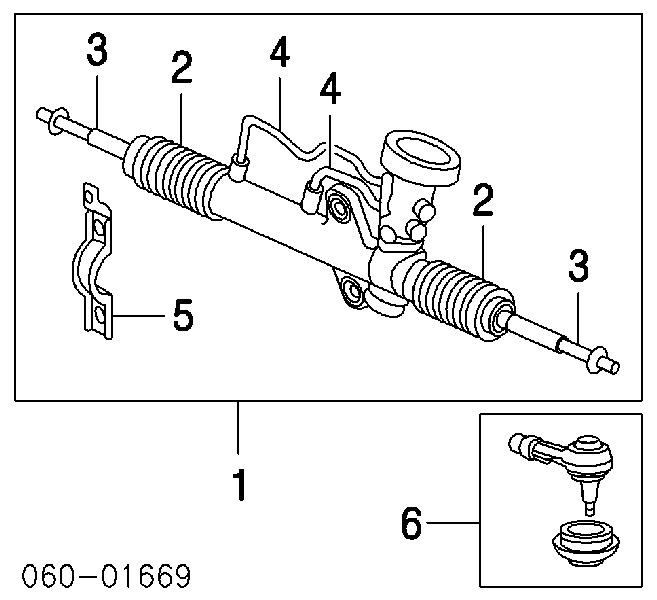 577002D100 Hyundai/Kia Cremalheira da direção