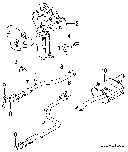 2876428020 Hyundai/Kia Vedante de tubo de admissão do silenciador