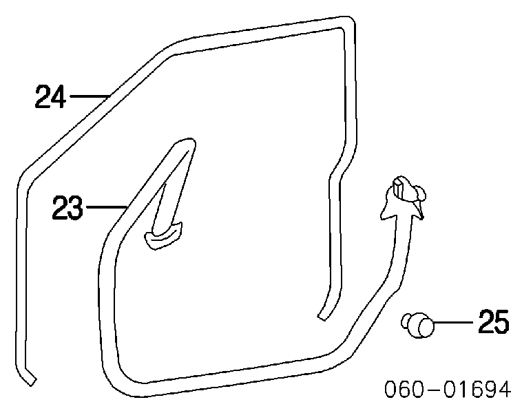 8219133010 Hyundai/Kia Grade de proteção de portas