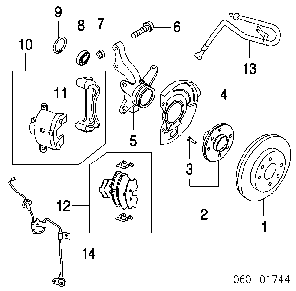 5175236000 Hyundai/Kia Parafuso de cubo