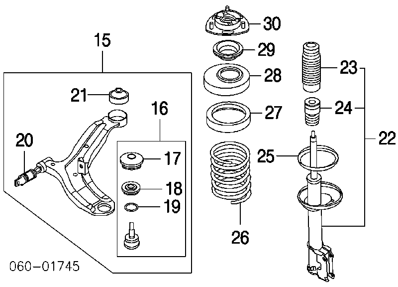 5451831600 Hyundai/Kia Anel de travagem de rolamento de cubo dianteiro