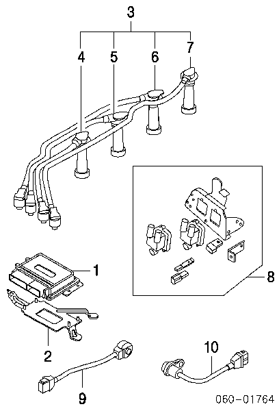 3918023500 Hyundai/Kia Sensor de posição (de revoluções) de cambota