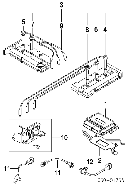 AS10227 Delphi Sensor de detonação