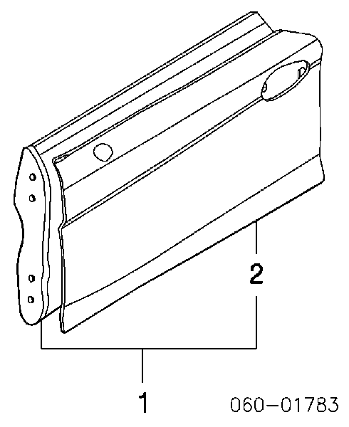 760042C200 Hyundai/Kia Porta dianteira direita