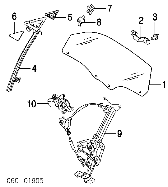 Mecanismo de acionamento de vidro da porta dianteira direita Miraglio 301477 preço, a partir de 126,50 USD
