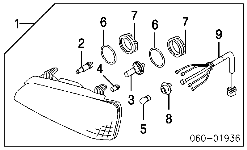 921613C000 Hyundai/Kia Base (casquilho) de lâmpada da luz