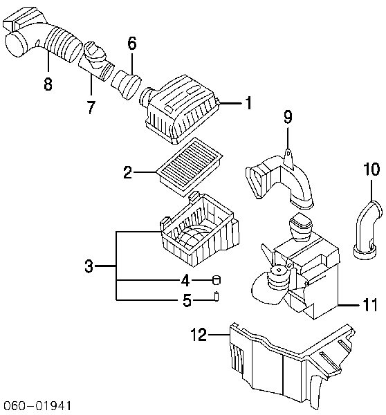 Sensor de fluxo (consumo) de ar, medidor de consumo M.A.F. - (Mass Airflow) Hyundai/Kia 2816423700 preço, a partir de 49,04 USD