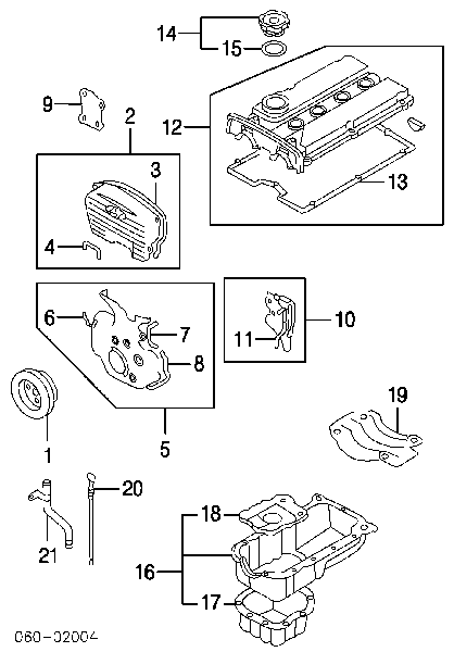 2244138010 Hyundai/Kia Vedante de tampa de válvulas de motor