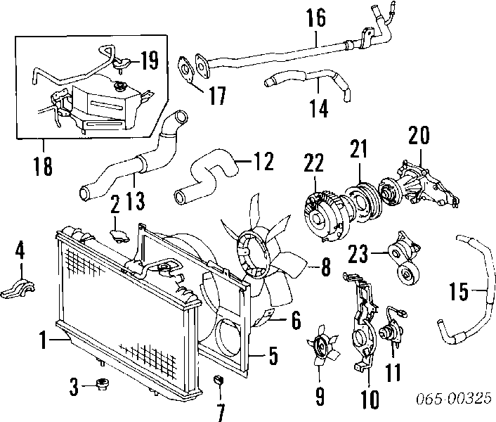 9048040016 Toyota Radiador de esfriamento de motor