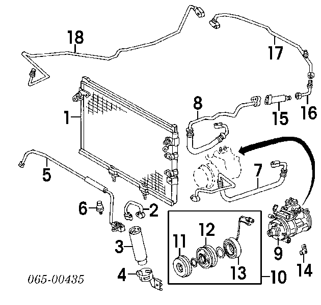 8847130370 Toyota Tanque de recepção do secador de aparelho de ar condicionado