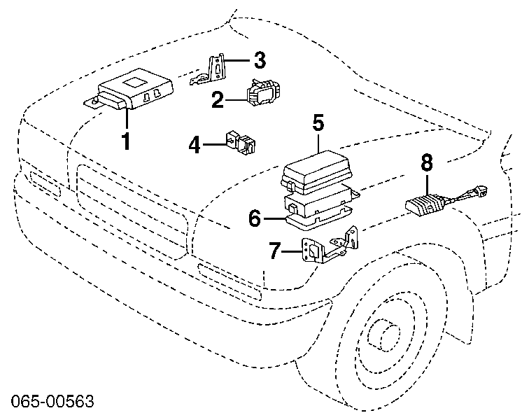 8962017020 Toyota Módulo de ignição (comutador)