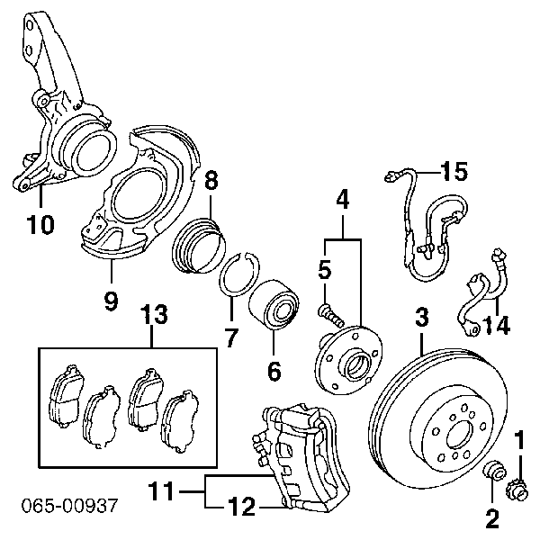 Rolamento de cubo dianteiro Mazda GP9A33047D preço, a partir de 37,07 USD