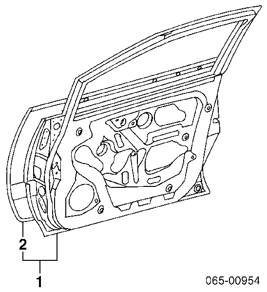 Porta dianteira esquerda para Lexus RX 300 MCU15