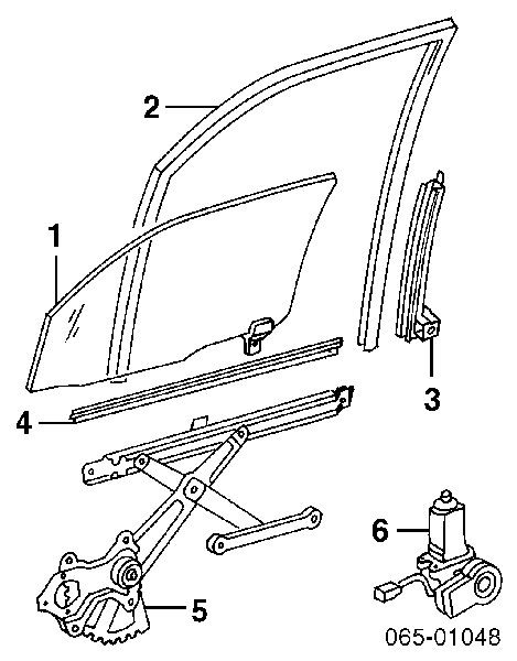 8571060140 Toyota Motor de acionamento de vidro da porta dianteira direita
