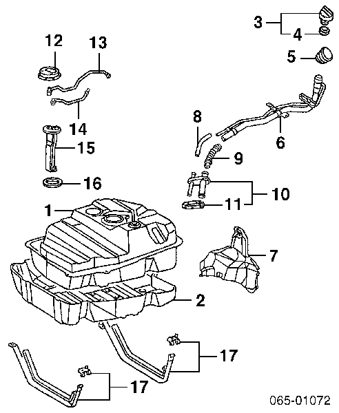 Sensor do nível de combustível no tanque para Toyota Land Cruiser 100 J10