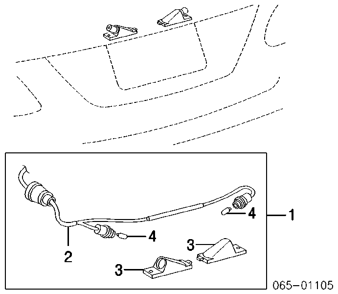 8127348010 Toyota Caixa da luz de fundo de matrícula