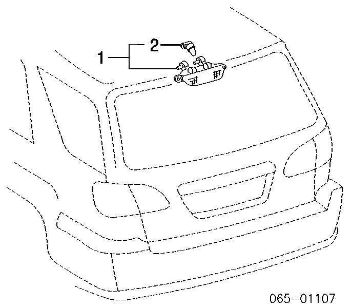 Sinal de parada traseiro adicional para Lexus RX 300 MCU15