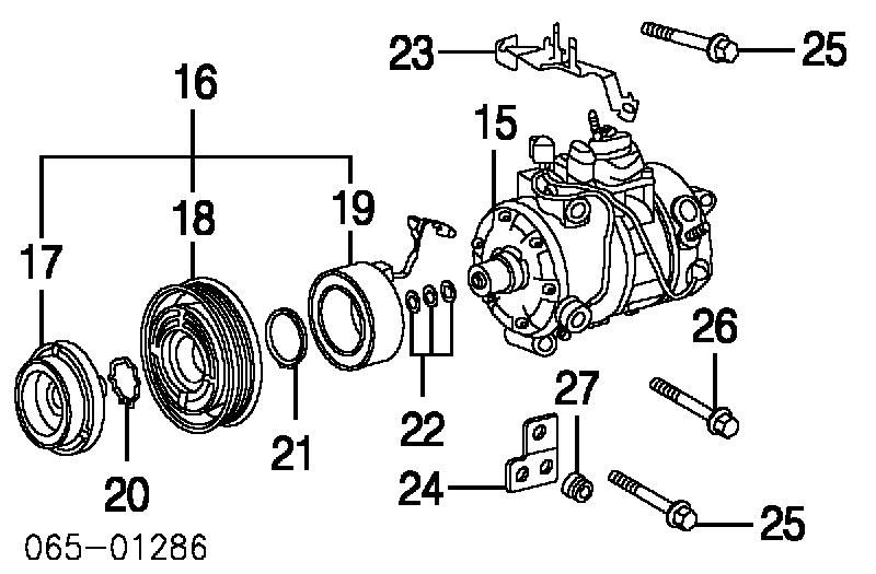 8832050100 Toyota Compressor de aparelho de ar condicionado
