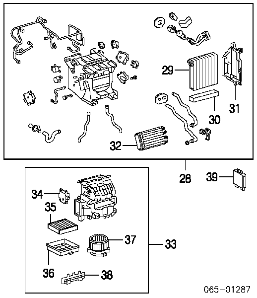 8710350070 Toyota Motor de ventilador de forno (de aquecedor de salão)