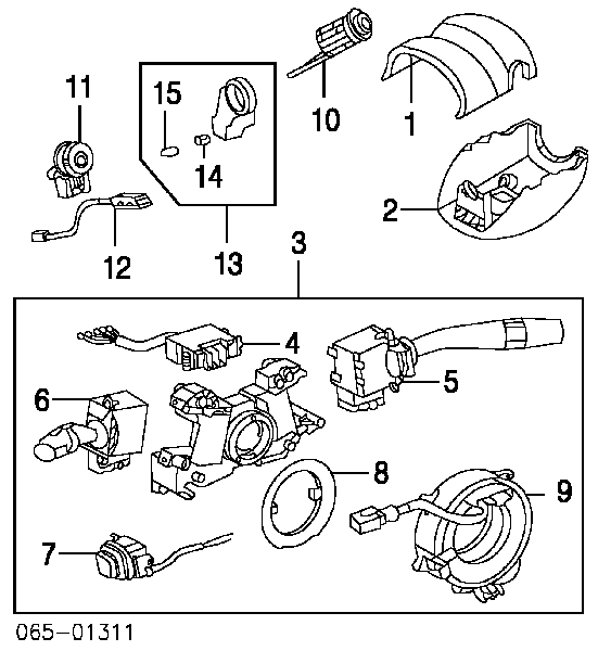 8924560010 Toyota Sensor do ângulo de viragem do volante de direção